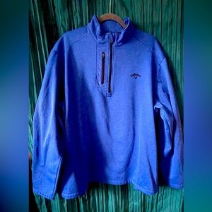 Men’s CALLAWAY  Tech Fleece long sleeve quarter zip golf pullover XXL